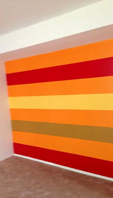 Custom stripe wall — Band detail