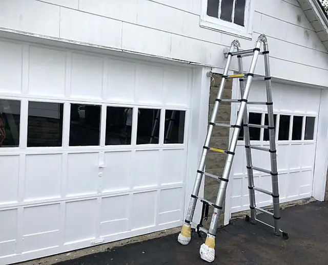 Garage doors and a porch ceiling — Carriage doors